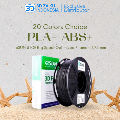 eSUN 3D Filament 3 KG Optimized PLA+ ABS+ Filament 1.75 mm